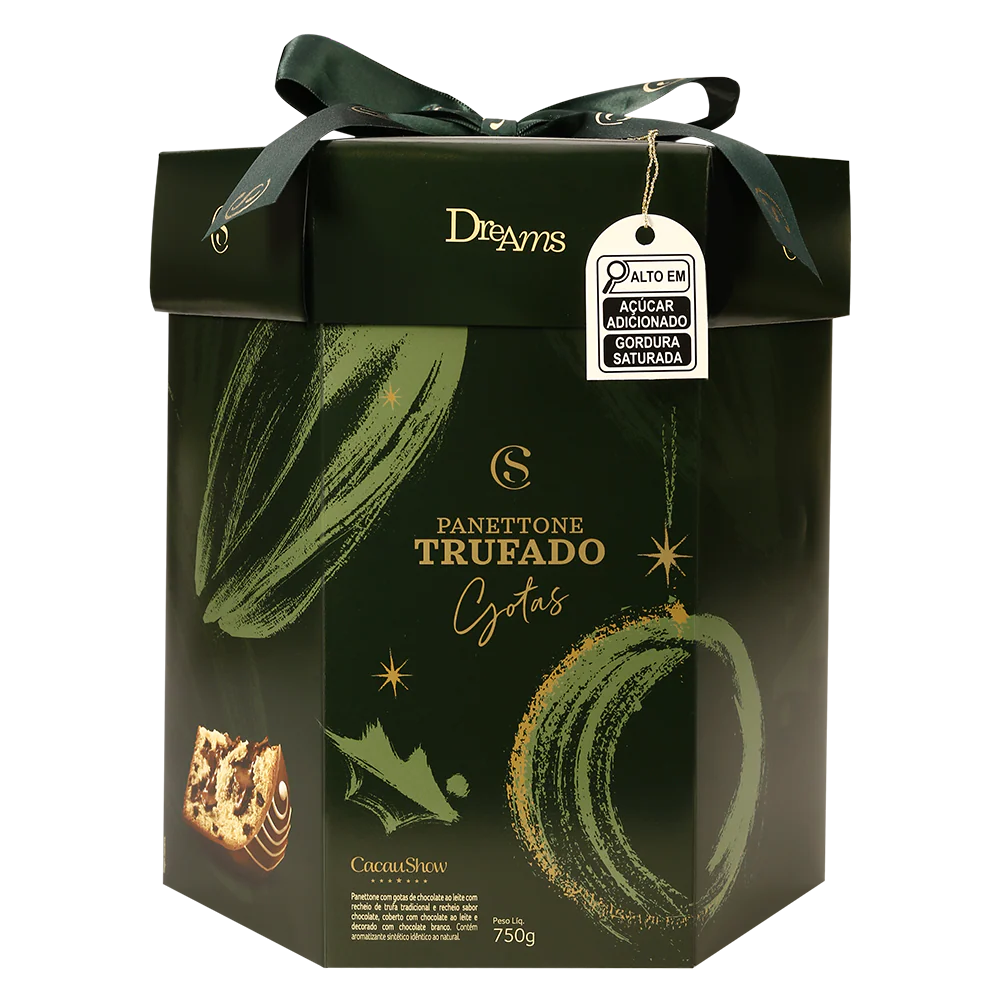 Panetone Dreams Trufado com Gotas ao Leite 750g