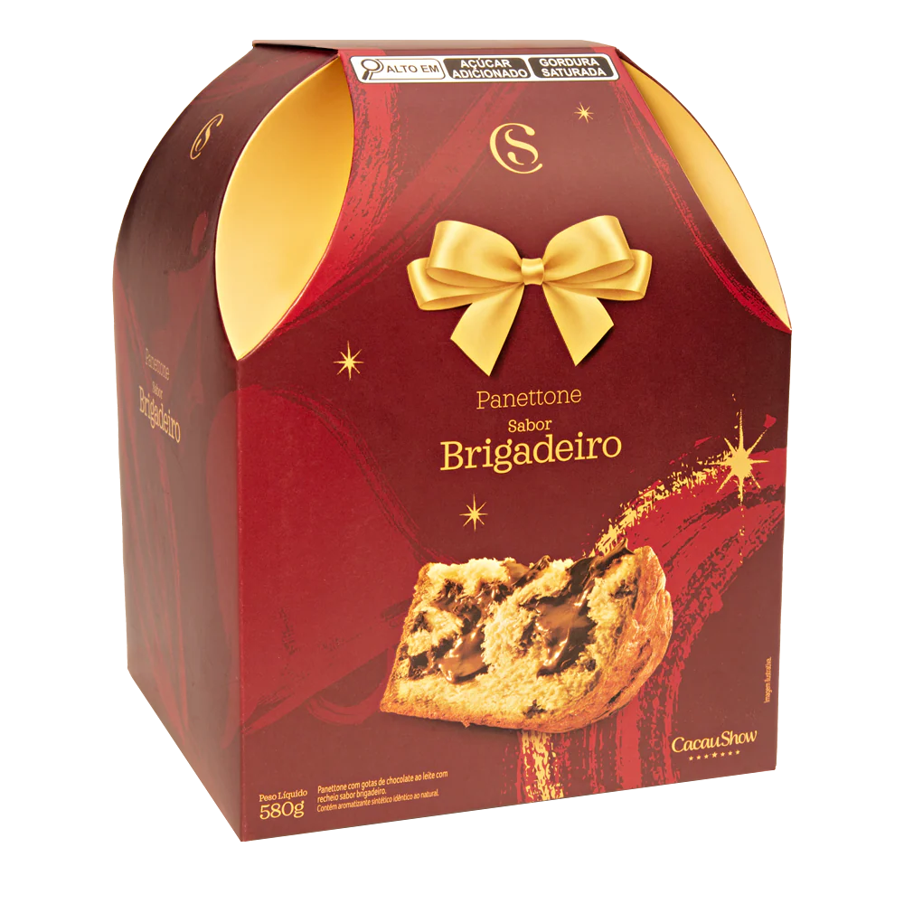 Panetone com Recheio de Brigadeiro 580g
