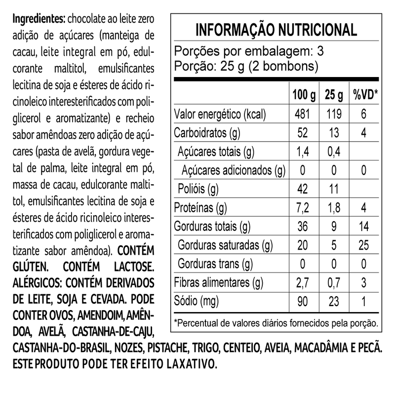 Bombons Clássicos Zero Adição de Açúcar 160g