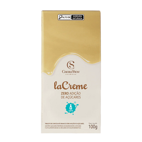 Tablete laCreme Branco Zero Adição de Açúcar 100g