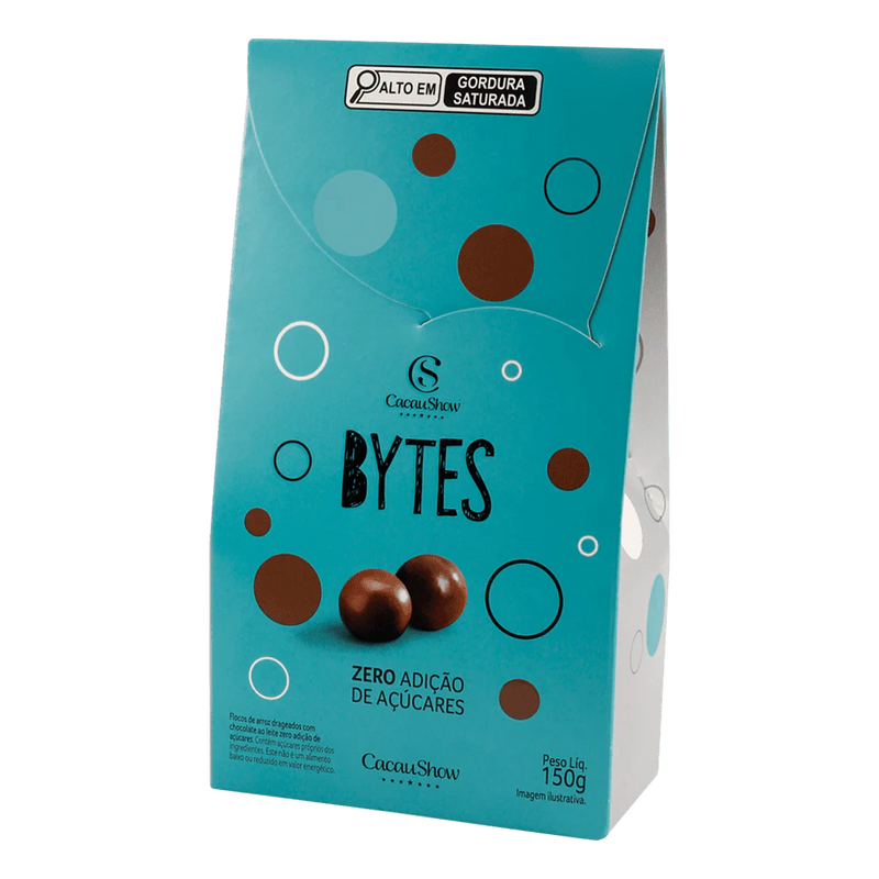 Drageado Bytes ao Leite Zero Adição de Açúcar 150g