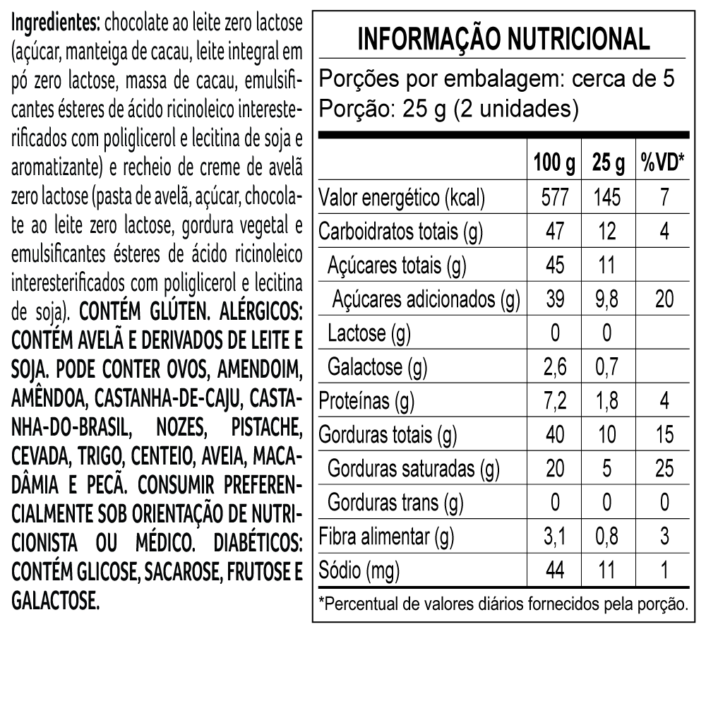 Estrela com Bombons ao Leite Zero Lactose 120g