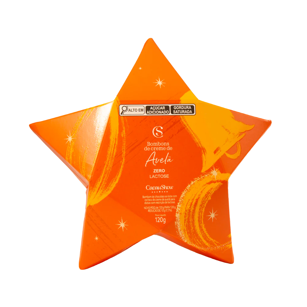 Estrela com Bombons ao Leite Zero Lactose 120g
