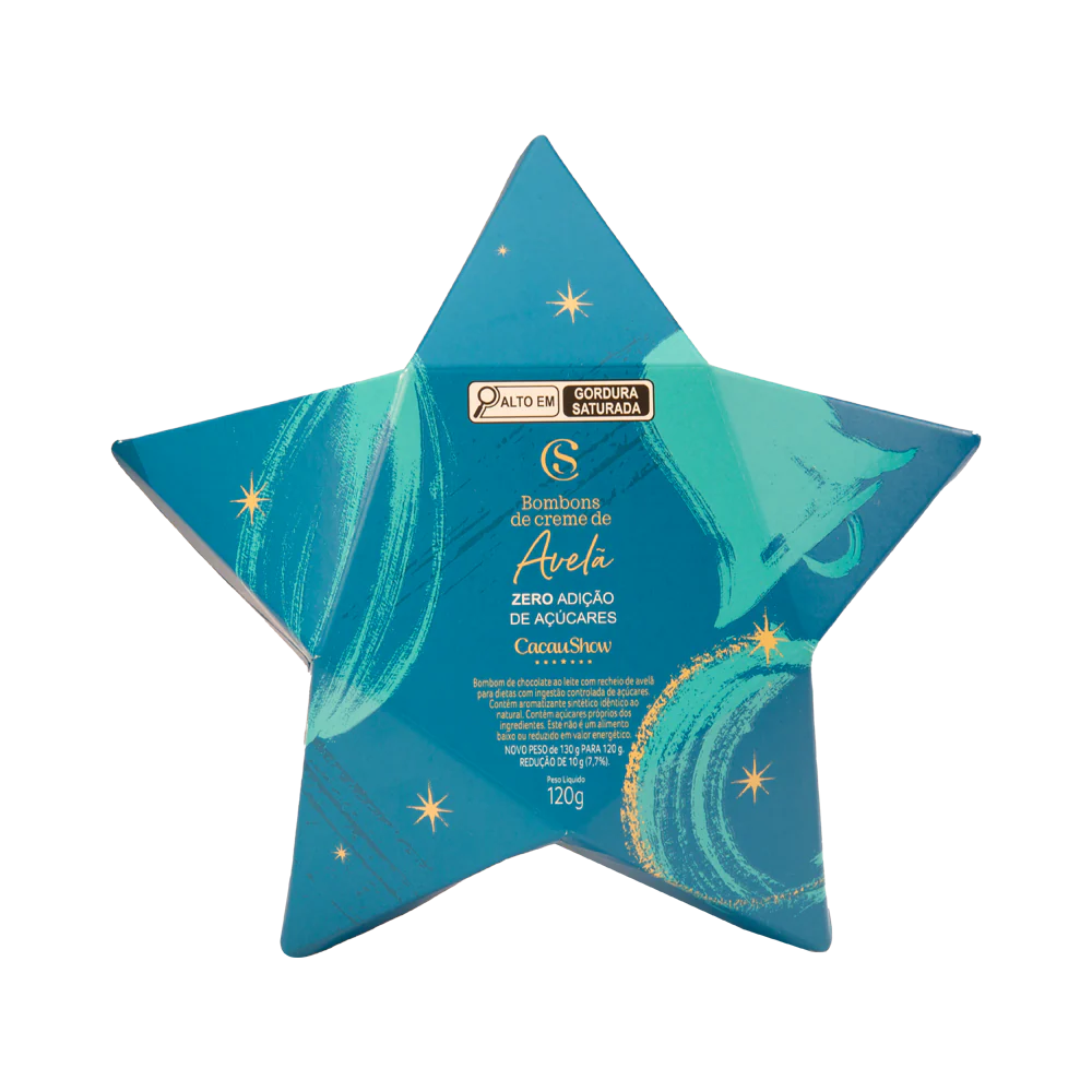 Estrela com Bombons ao Leite Zero Adição de Açúcar 120g