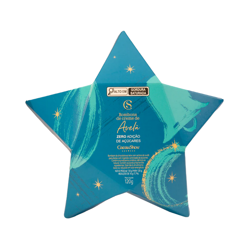 Estrela com Bombons ao Leite Zero Adição de Açúcar 120g