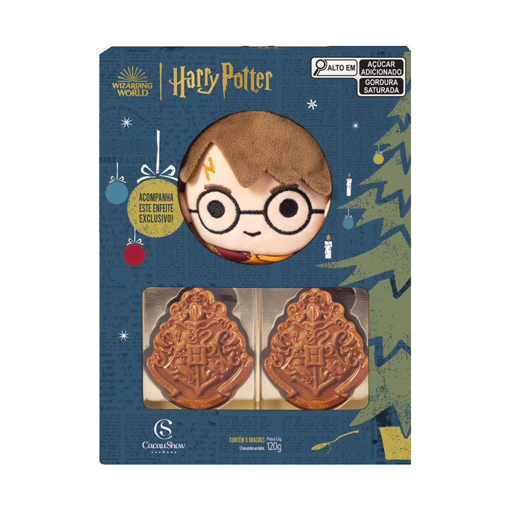 Brasão de Chocolate ao Leite Harry Potter 120g